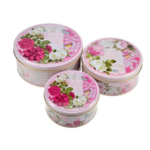 BLIK ROZEN ROND (SET 3 STUKS)