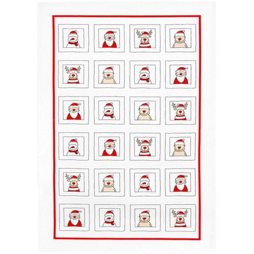 HANDDOEK KERSTMANNEN